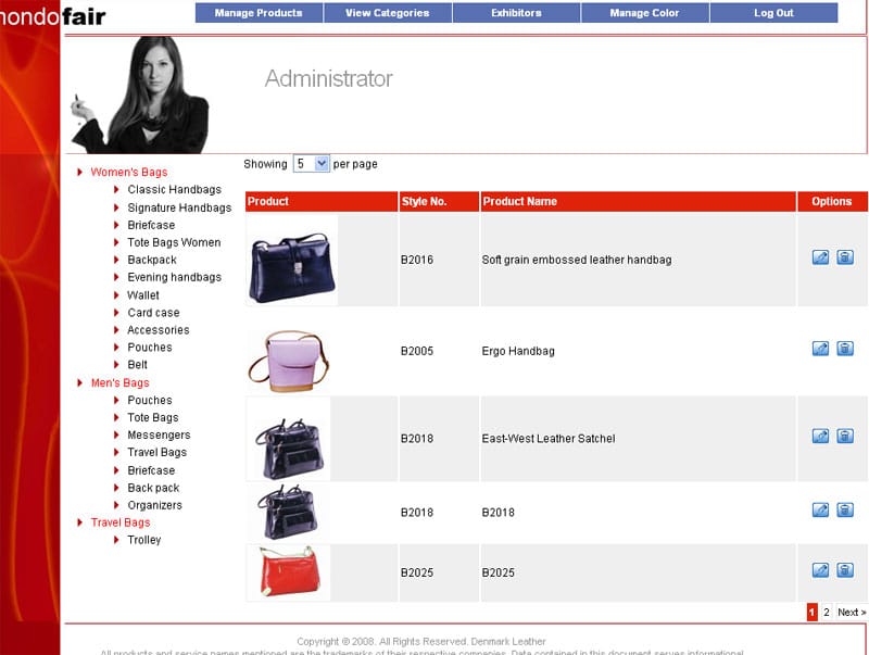 Mondofair List Items