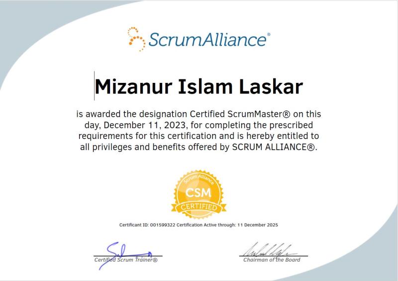 Certified ScrumMaster