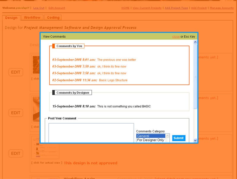 PMSDAP - Comments On Project