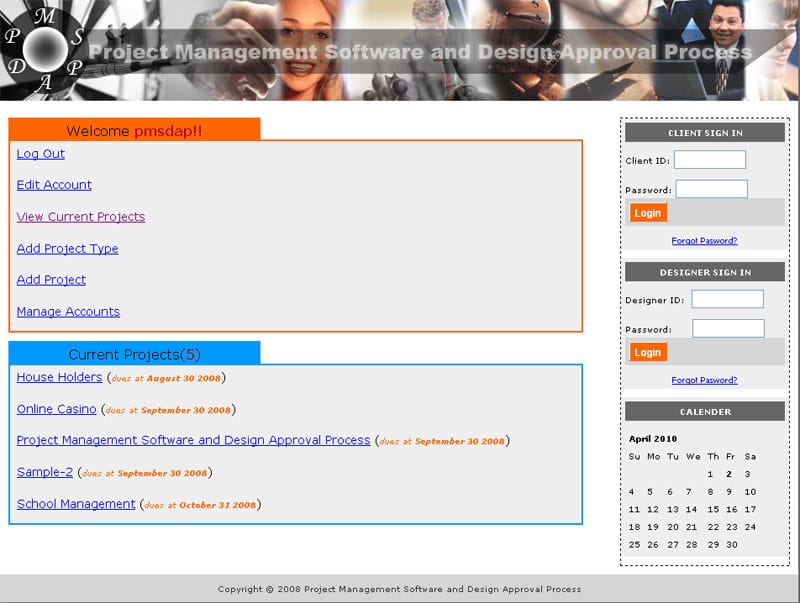 PMSDAP - Developer Control Panel