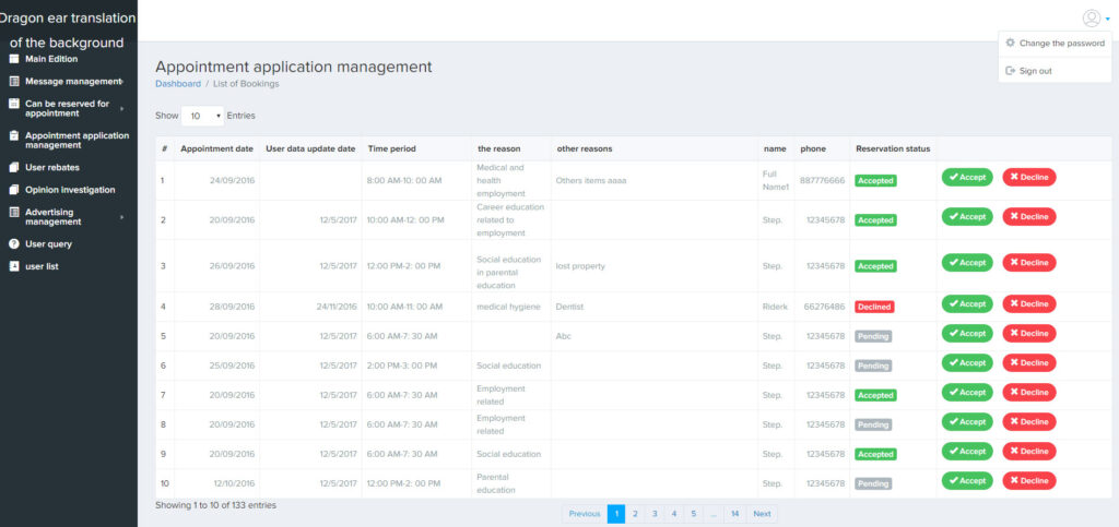 Silence App - Appointment Booking