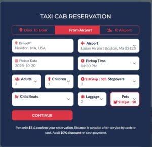 TAXI Booking System