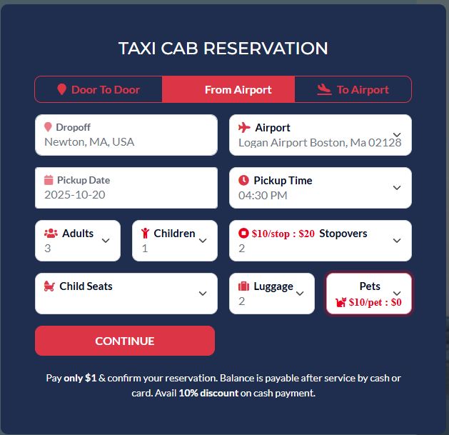TAXI Booking System