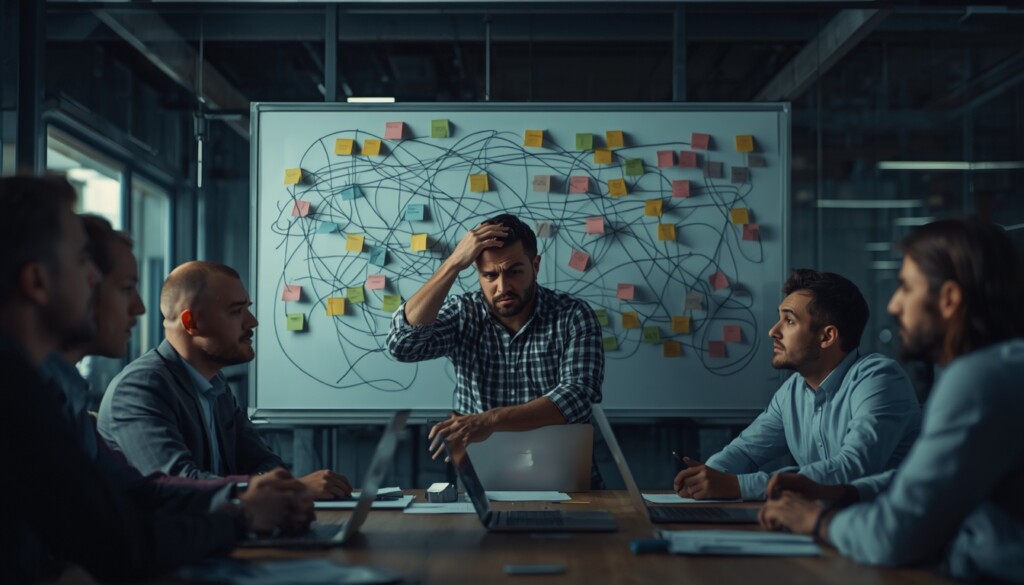 Stress, confusion, and friction of a bad planning session