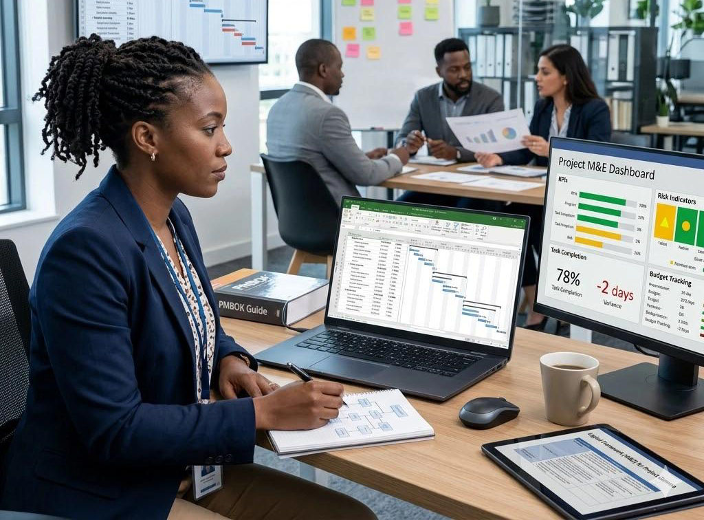 A Project Manager on Her Desk
